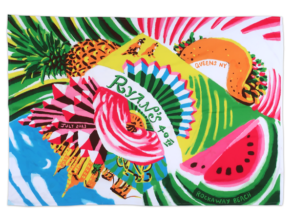 beach birthday kanga